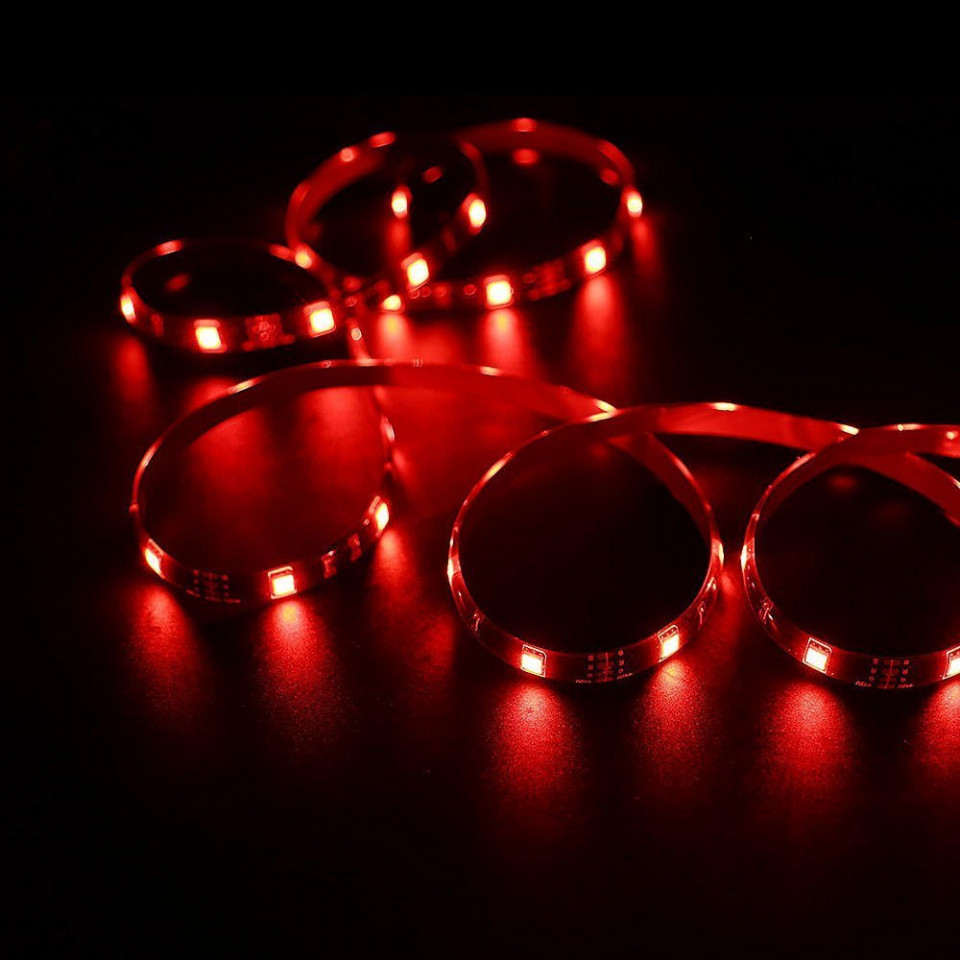 Sonoff extensie banda LED RGB Sonoff L1, Wireless, 300 lm, lumina colorata, IP65, 2m, compatibil Android/ iOS