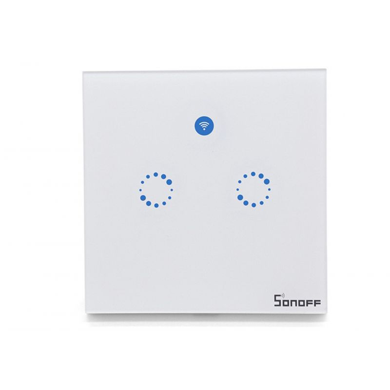 Sonoff Intrerupator tactil T1EU2C TX WiFi Sonoff 2 canale
