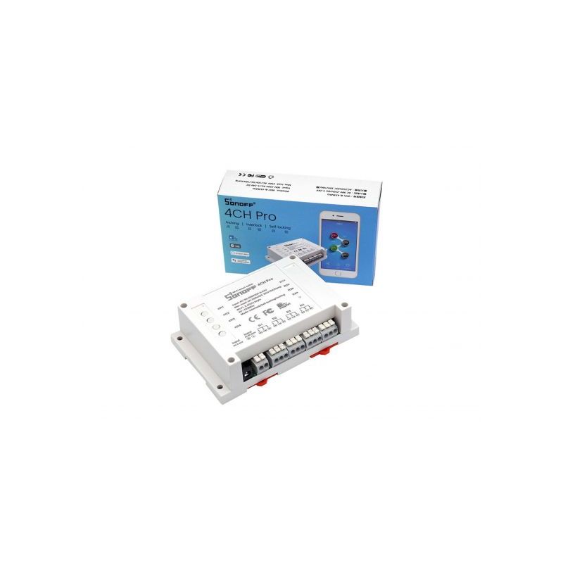 Sonoff Releu smart 4 canale cu receptor RF 433MHz WiFi Sonoff 4CH Pro R2